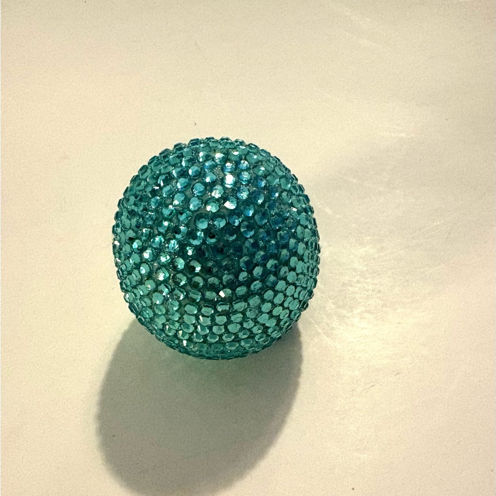 Sparkling Blue Rhinestone Eos lip balm